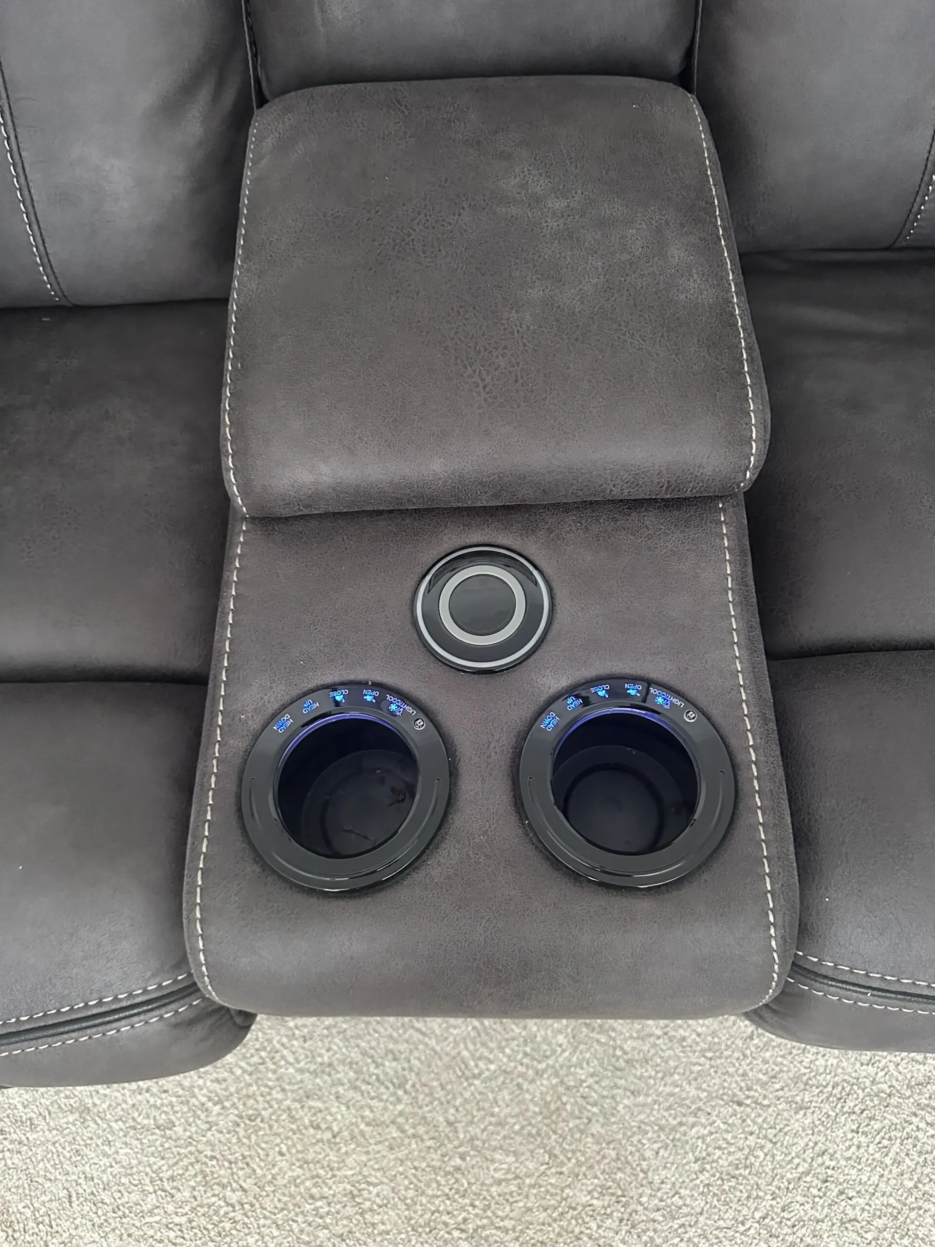 The Vinson 2 Seater Smart sofa Power Recliner with Console