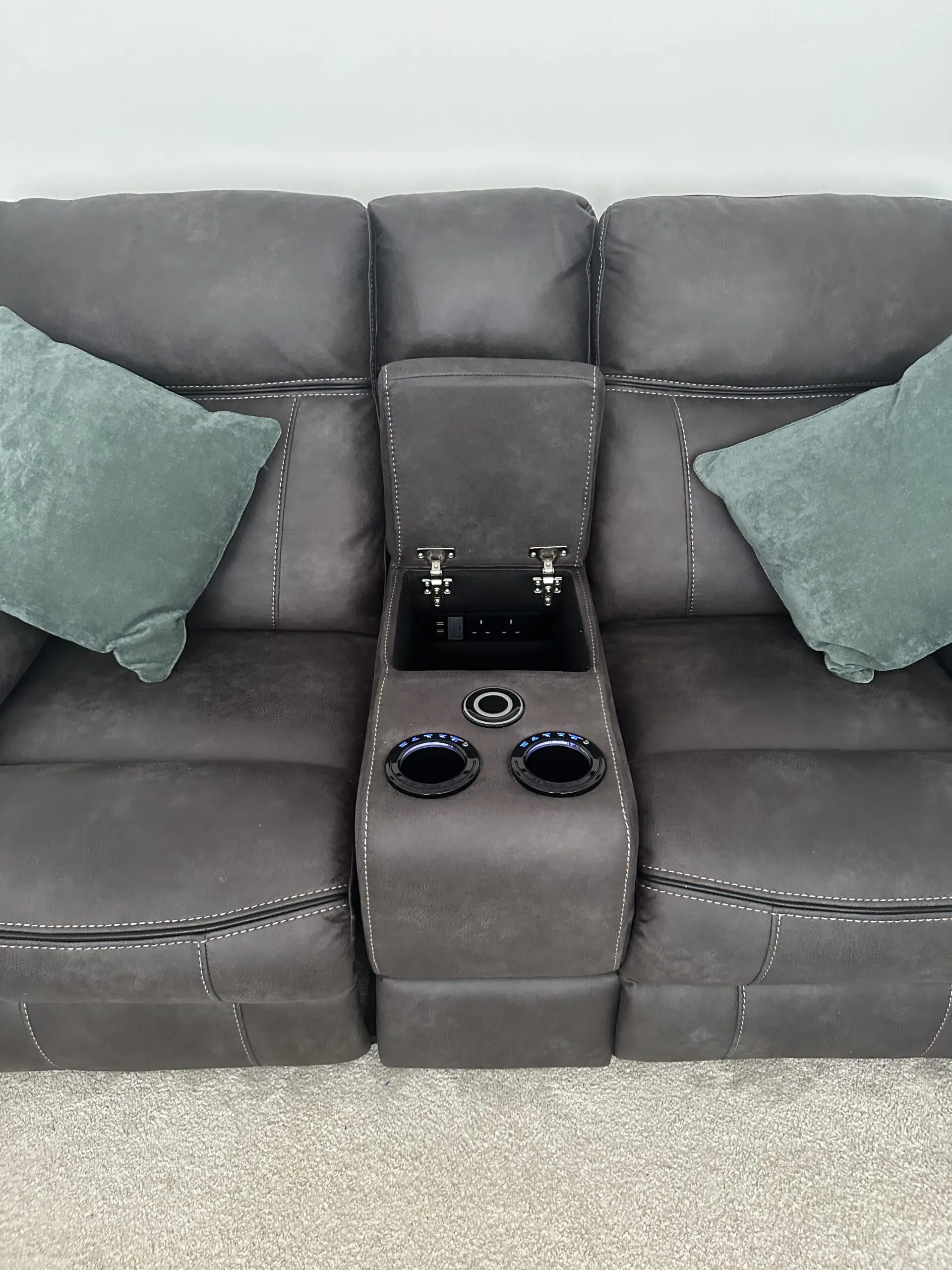 The Vinson 2 Seater Smart sofa Power Recliner with Console