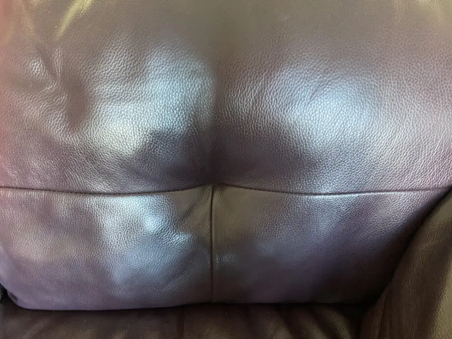 Sofology purple leather sofa
