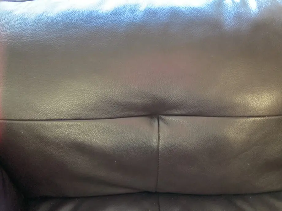 Sofology purple leather sofa