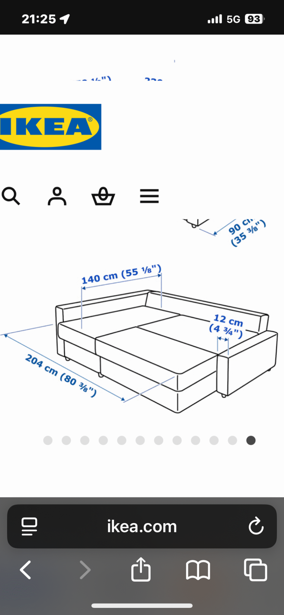 FRIHETEN Corner sofa-bed with storage, Skiftebo dark grey