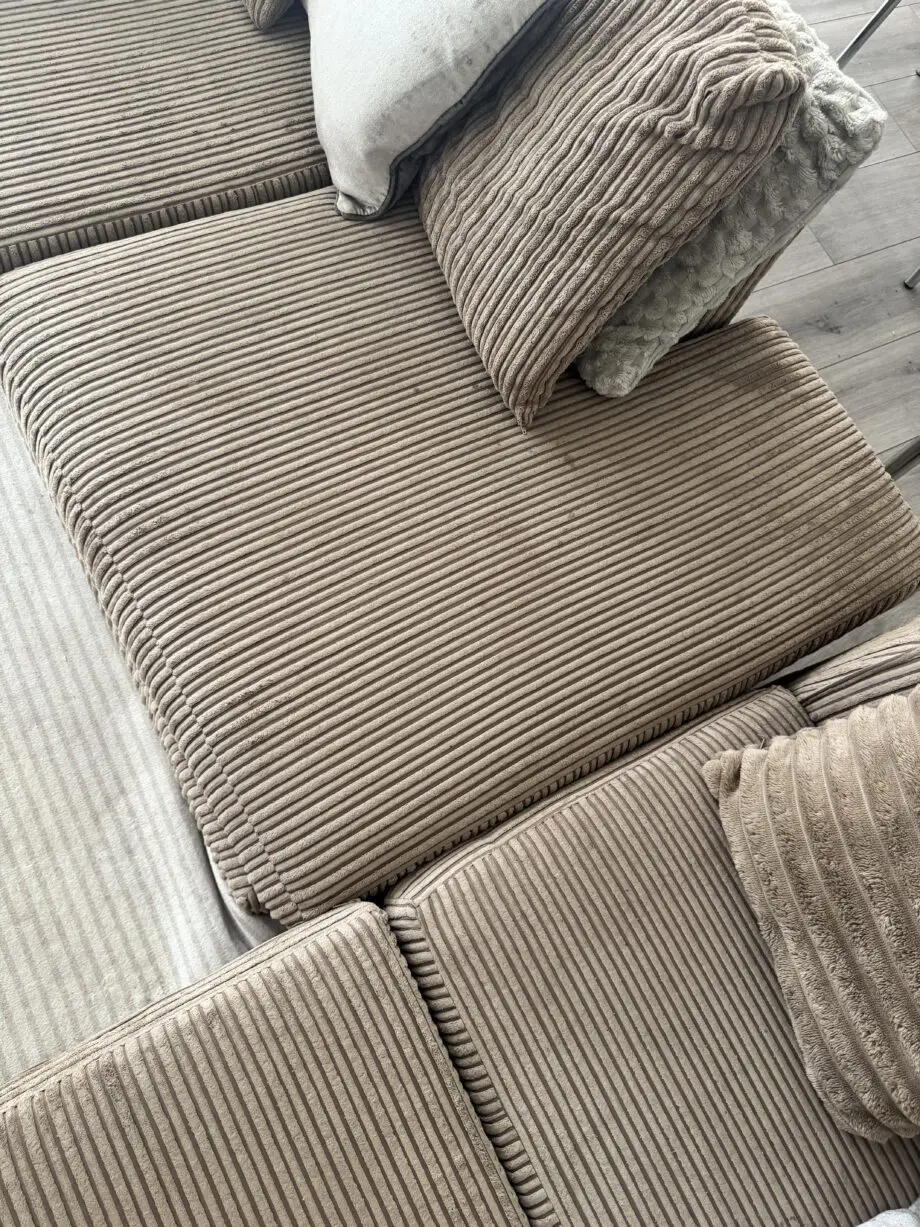 Brown 4 seater corner sofa
