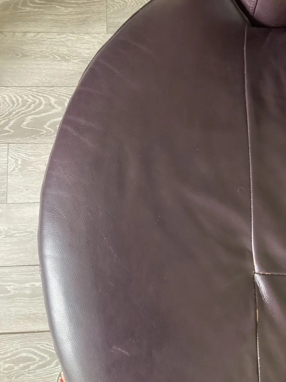Sofology purple leather sofa