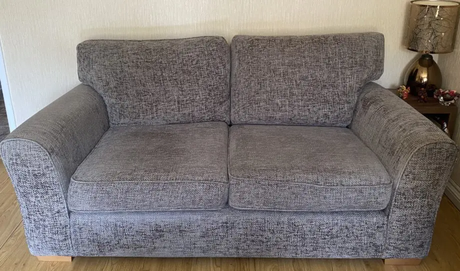 Chunky chenille Mink 2 seater sofas