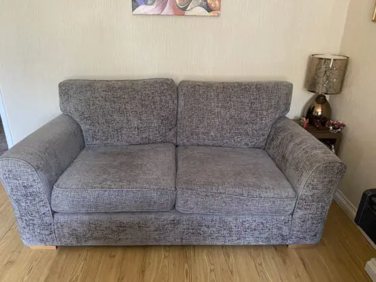 Chunky chenille Mink 2 seater sofas
