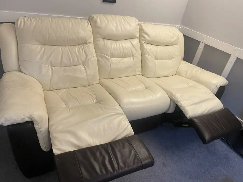 DFS three seater, recliner sofa