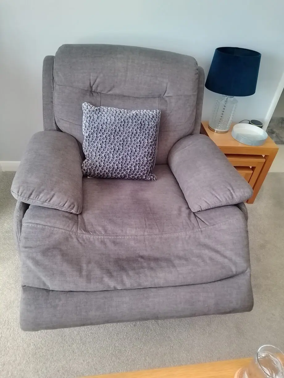 Oak furniture land electric reclining sofa and chair