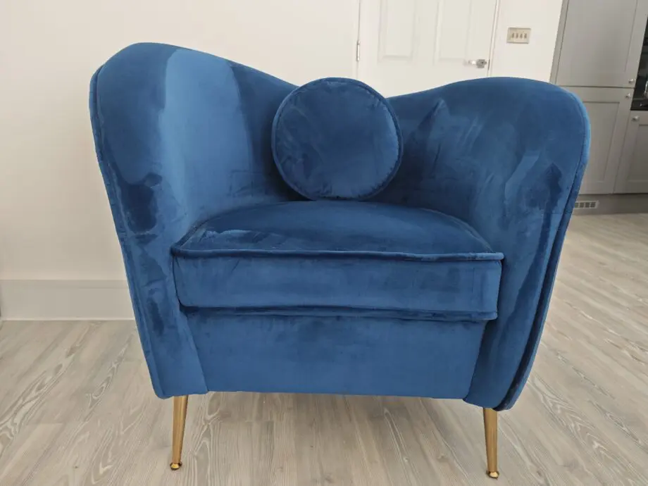 Velvet Sofa Set in Navy
