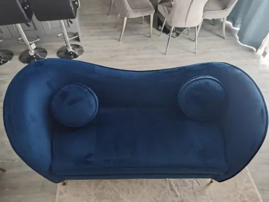 Velvet Sofa Set in Navy