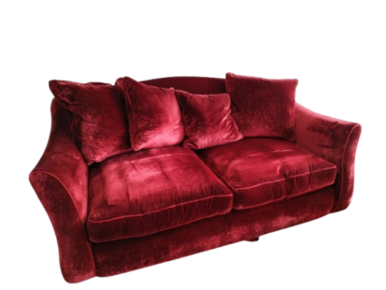 Barker & Stonehouse large 2 seater sofa & loveseat Dark Red