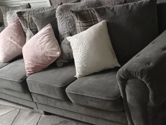 Four seater grey sofa