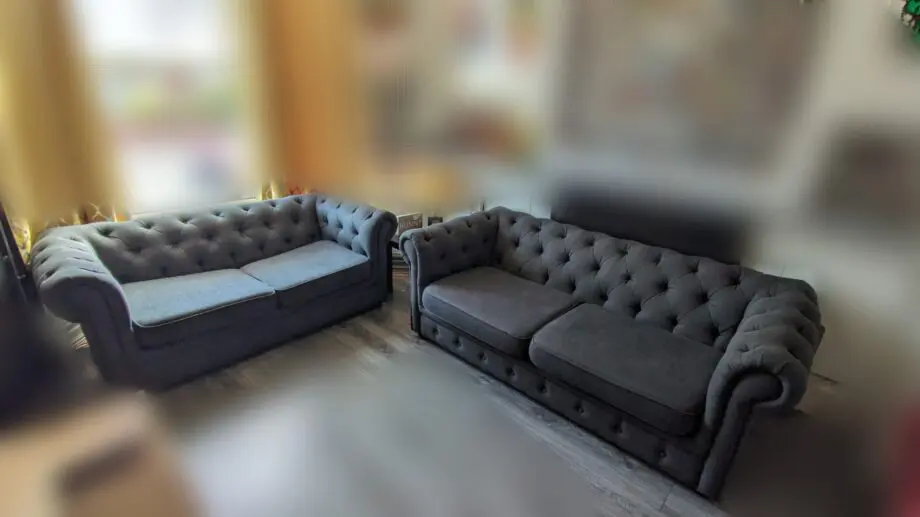 DFS Grey 3 seater sofa and 2 seater sofa bed