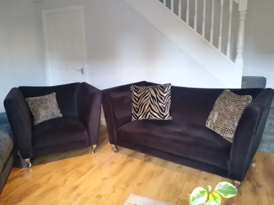 Dfs Black Sofa Set