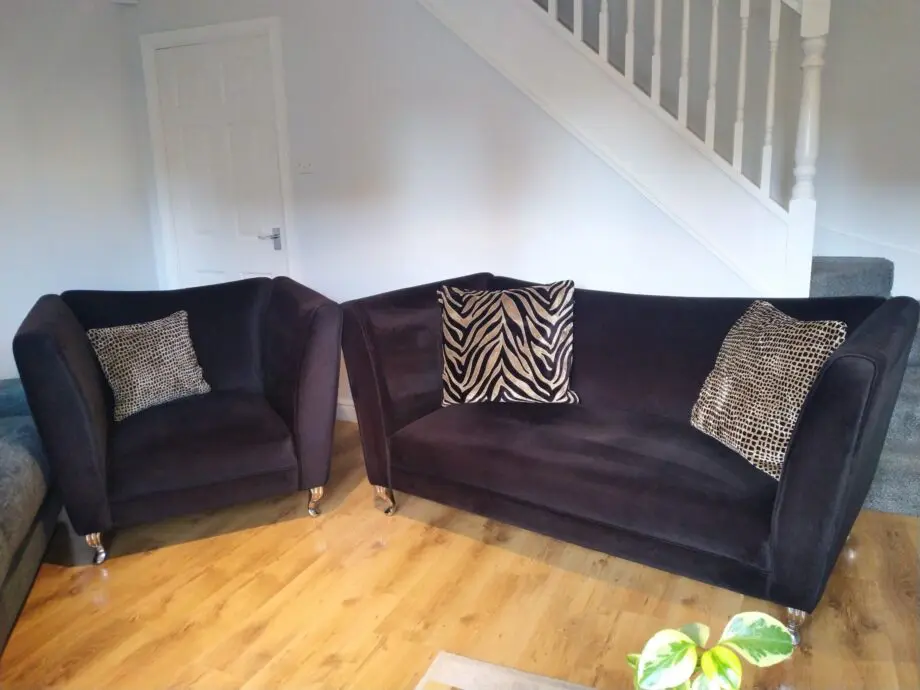 Dfs Black Sofa Set