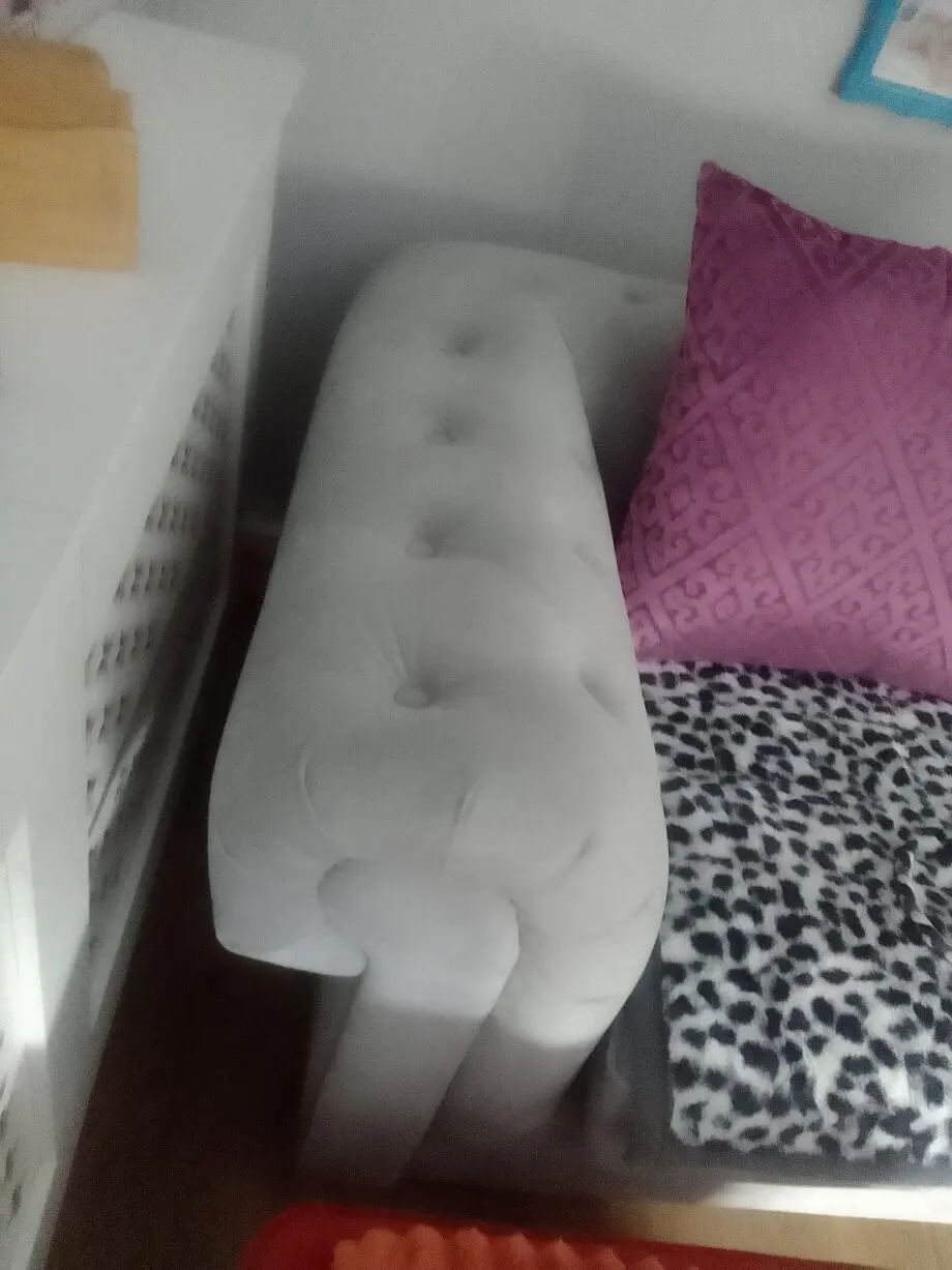 3 seater light grey velvet