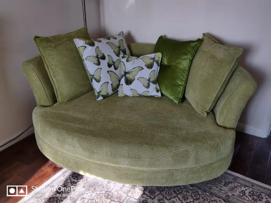 DFS green sofa set