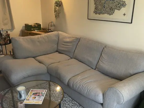 Light Grey Corner Sofa (Left-Side)