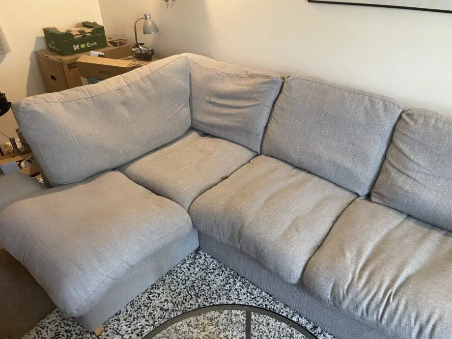 Light Grey Corner Sofa (Left-Side)