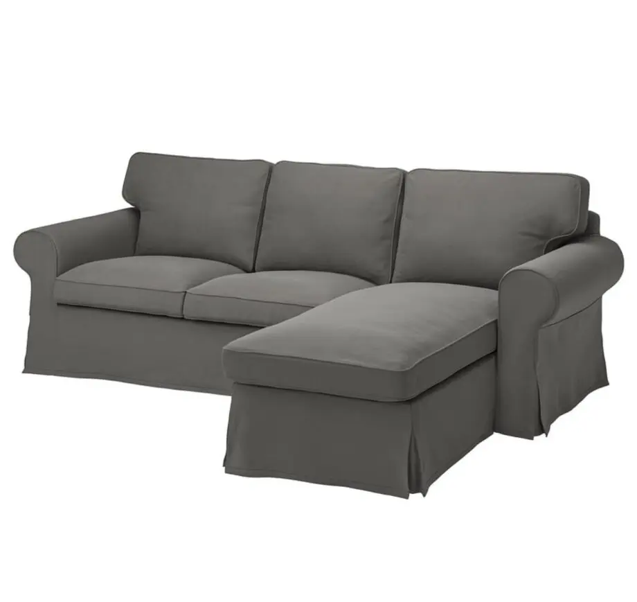 IKEA Ektorp Chaise Grey Sofa