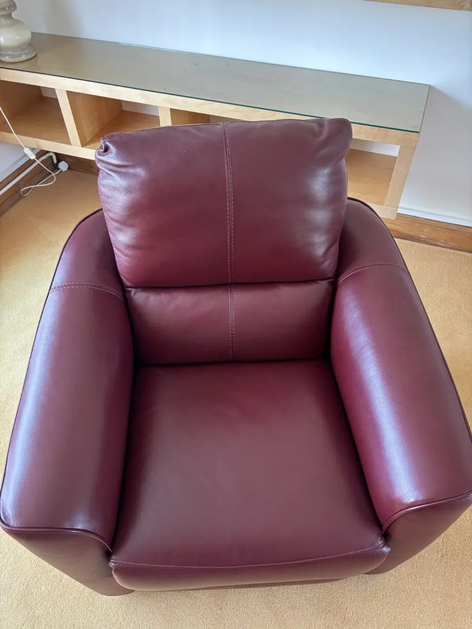 3 piece leather electric recliner sofa set