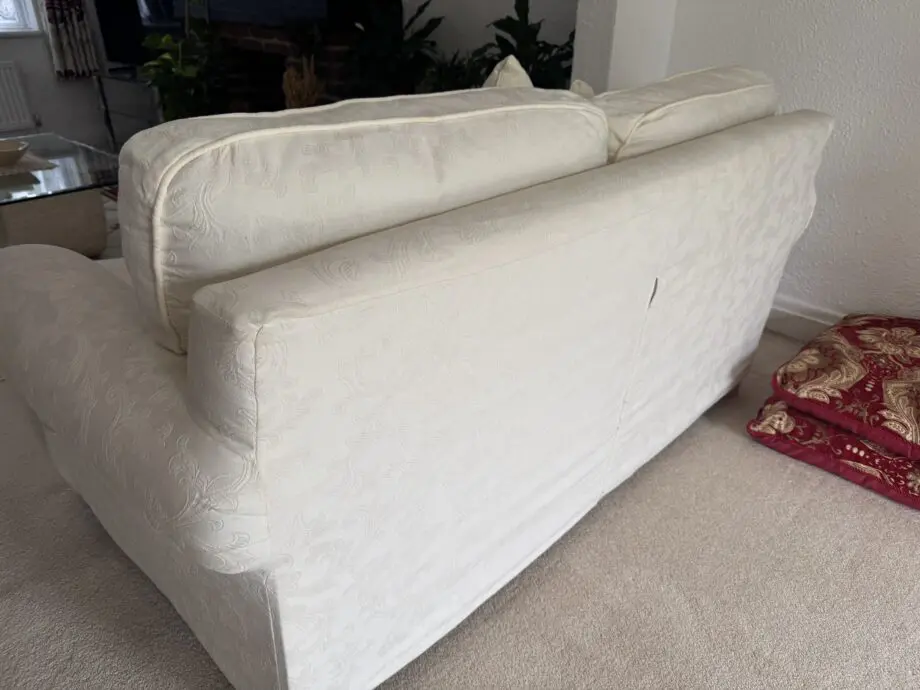 Dfs 3 piece suite in cream.
