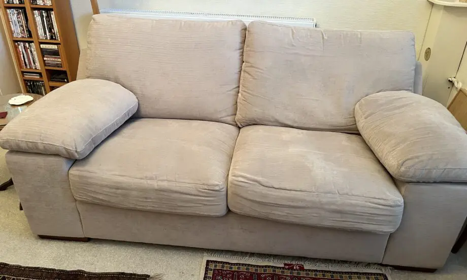 Beige Sofaworks 2 seater comfy sofa