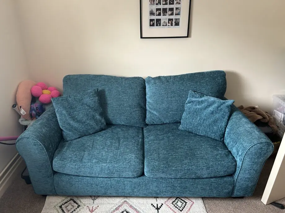 Argos blue sofa bed - 2 seater