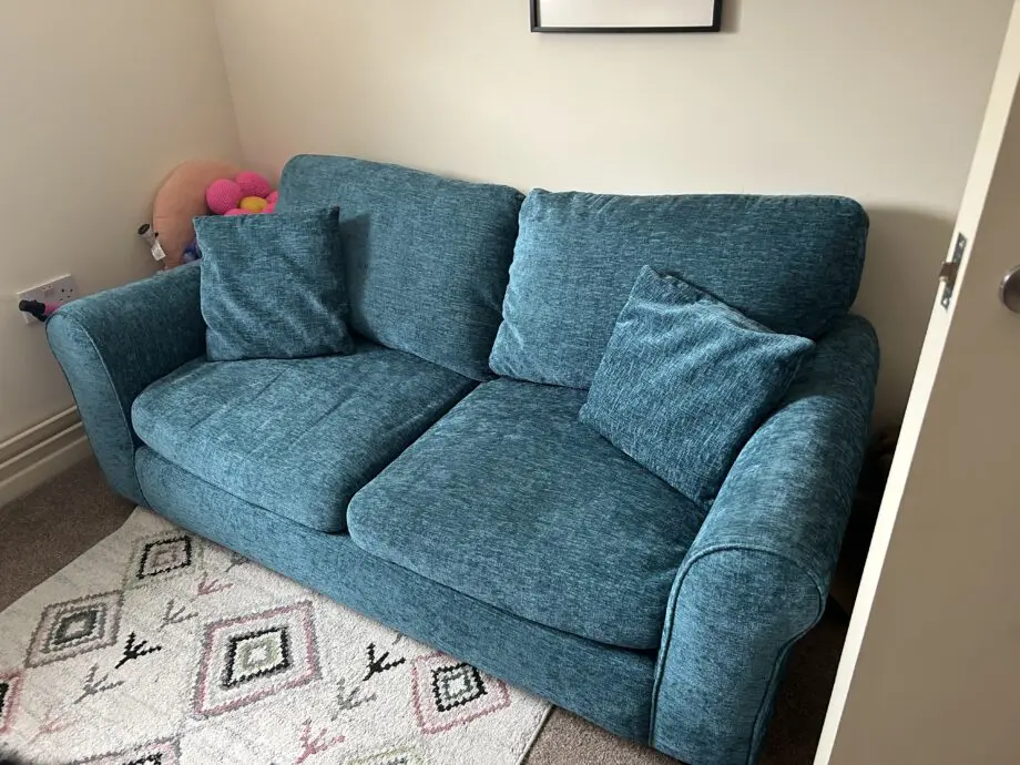 Argos blue sofa bed - 2 seater