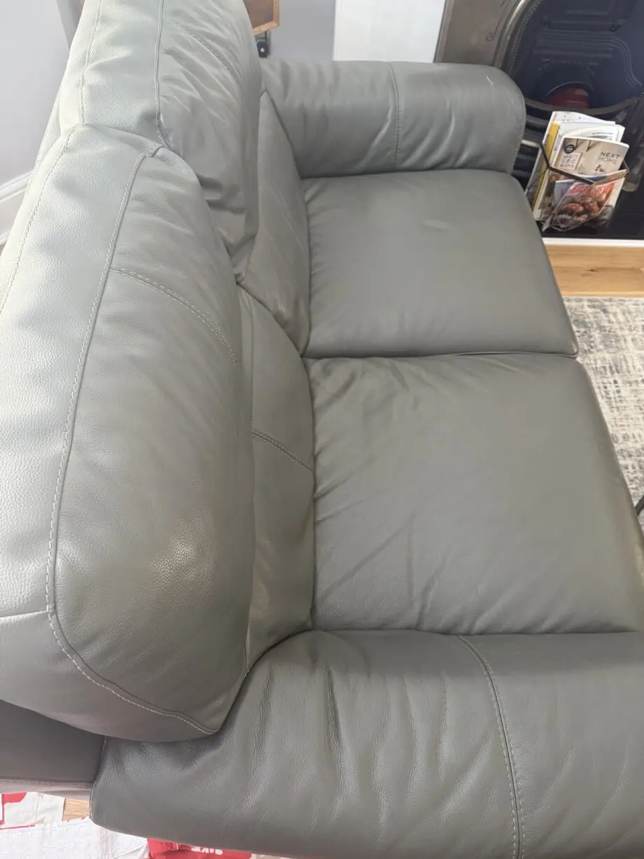 Leather sofa set