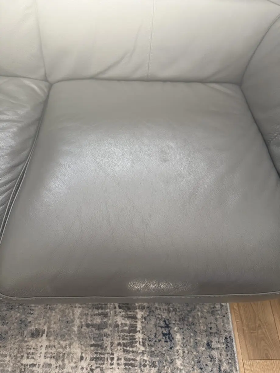 Leather sofa set