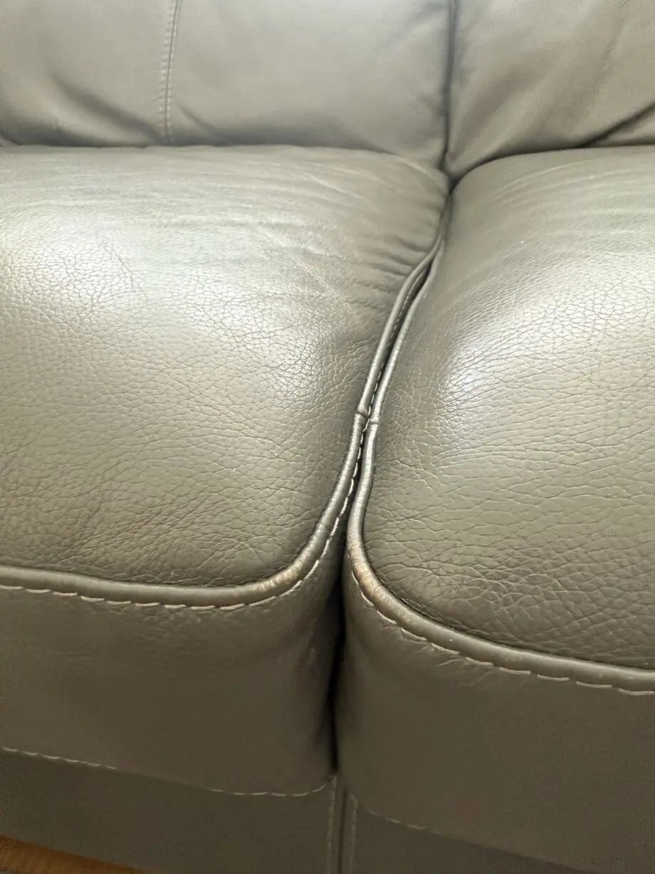 Leather sofa set
