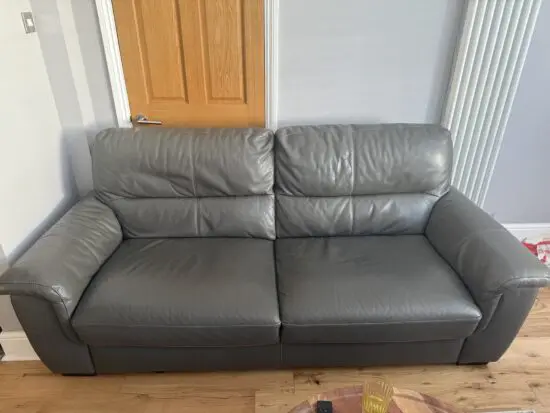Leather sofa set