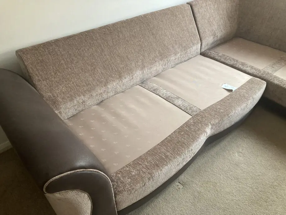 DFS Brown/Beige Corner Sofa