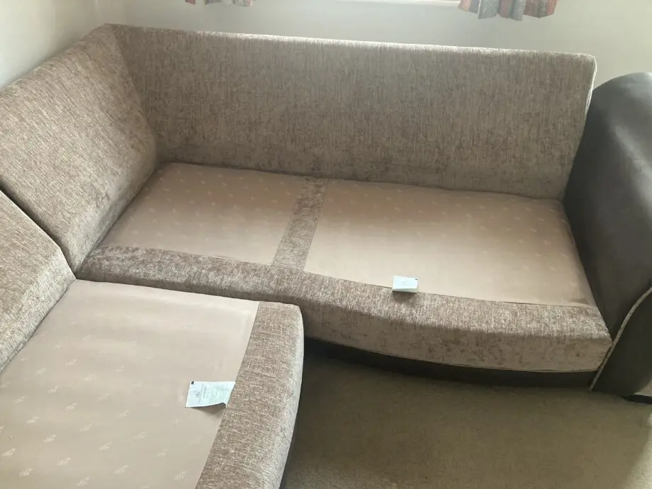 DFS Brown/Beige Corner Sofa