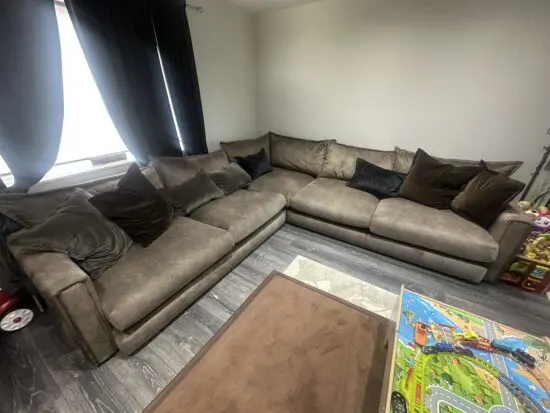 DFS corner huge sofa