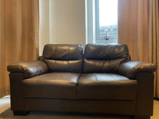 IKEA Brown Leather 2-seater sofa