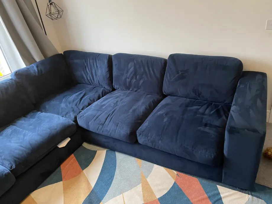 Swoon althaea Ink easy velvet 5 seater corner sofa