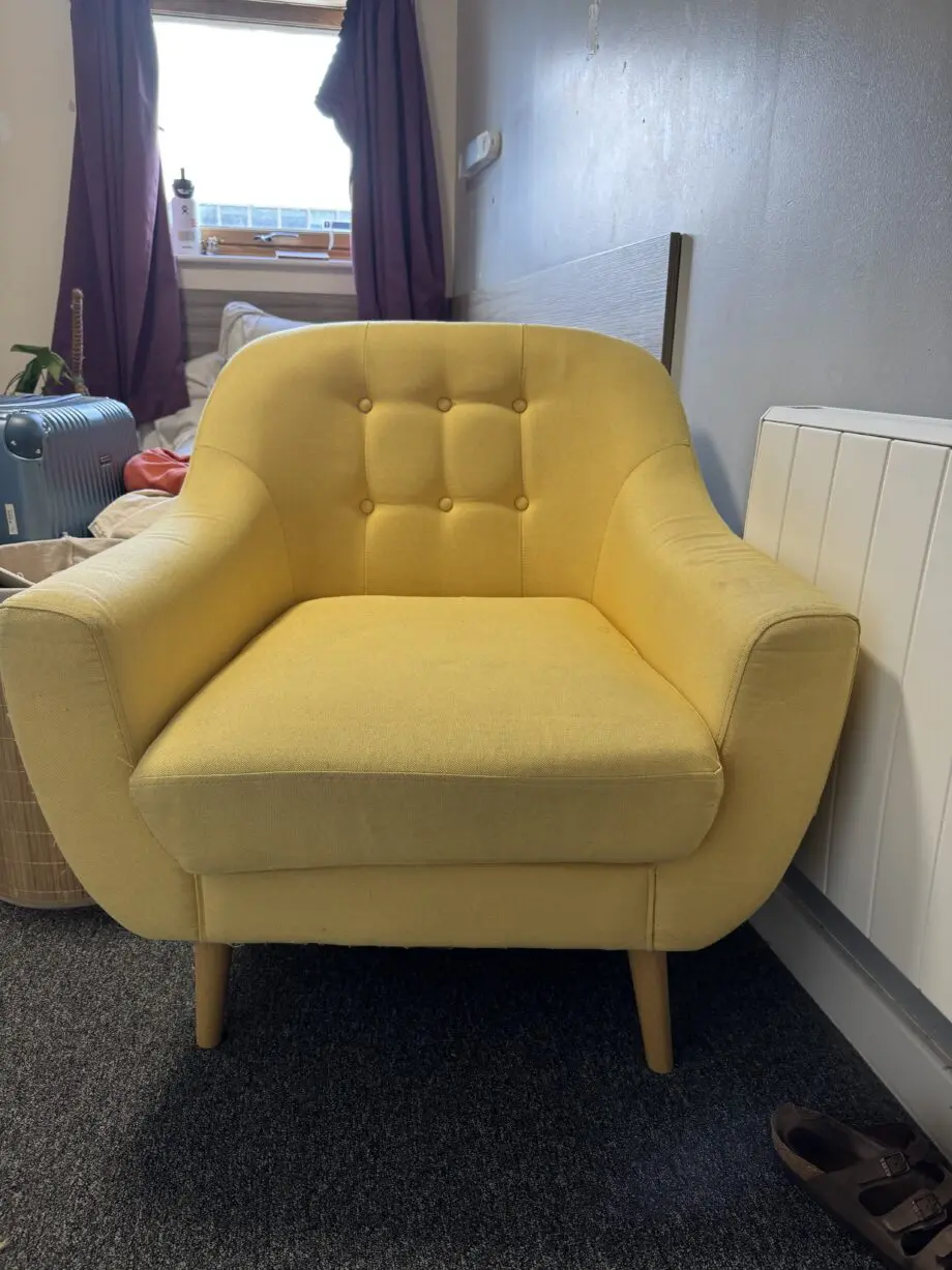 Yellow armchair