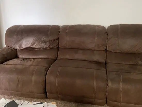 Large brown 4 seater