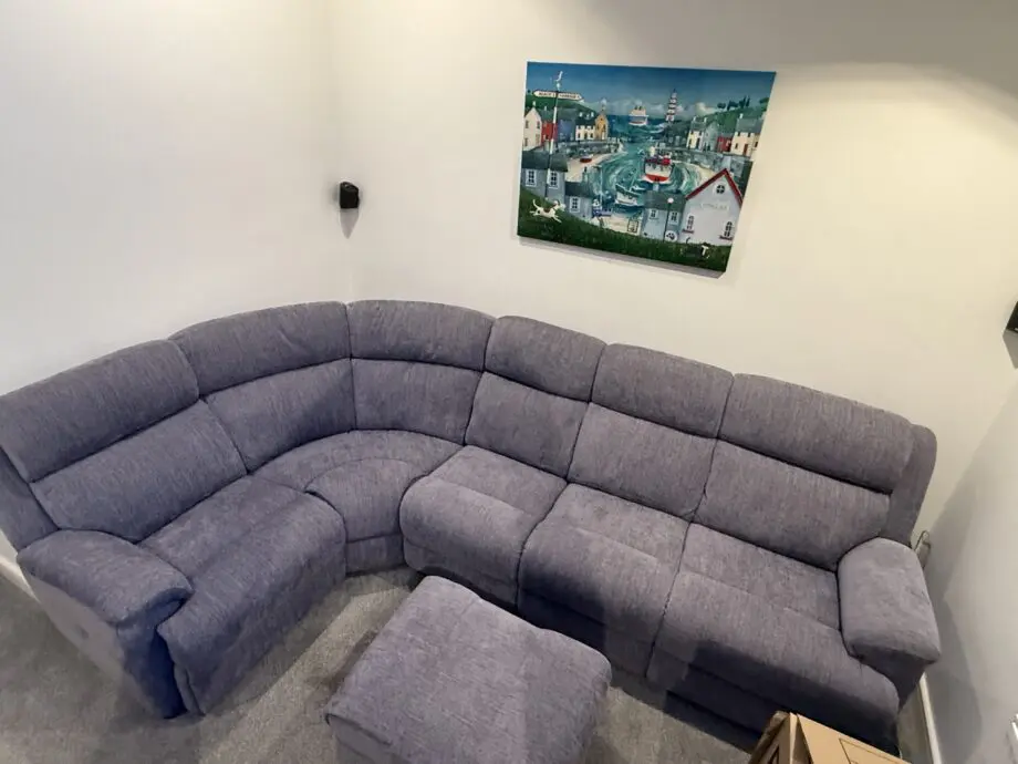 Sofology - Darwin Lavender Gracy Corner sofa & footstool