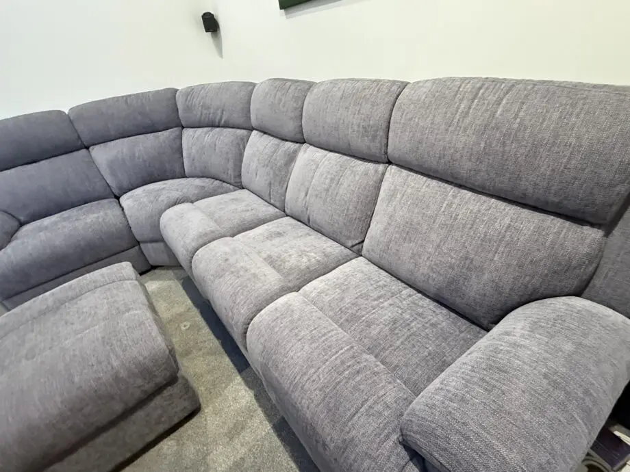 Sofology - Darwin Lavender Gracy Corner sofa & footstool