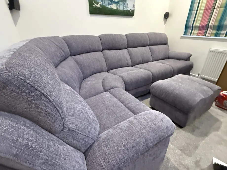 Sofology - Darwin Lavender Gracy Corner sofa & footstool