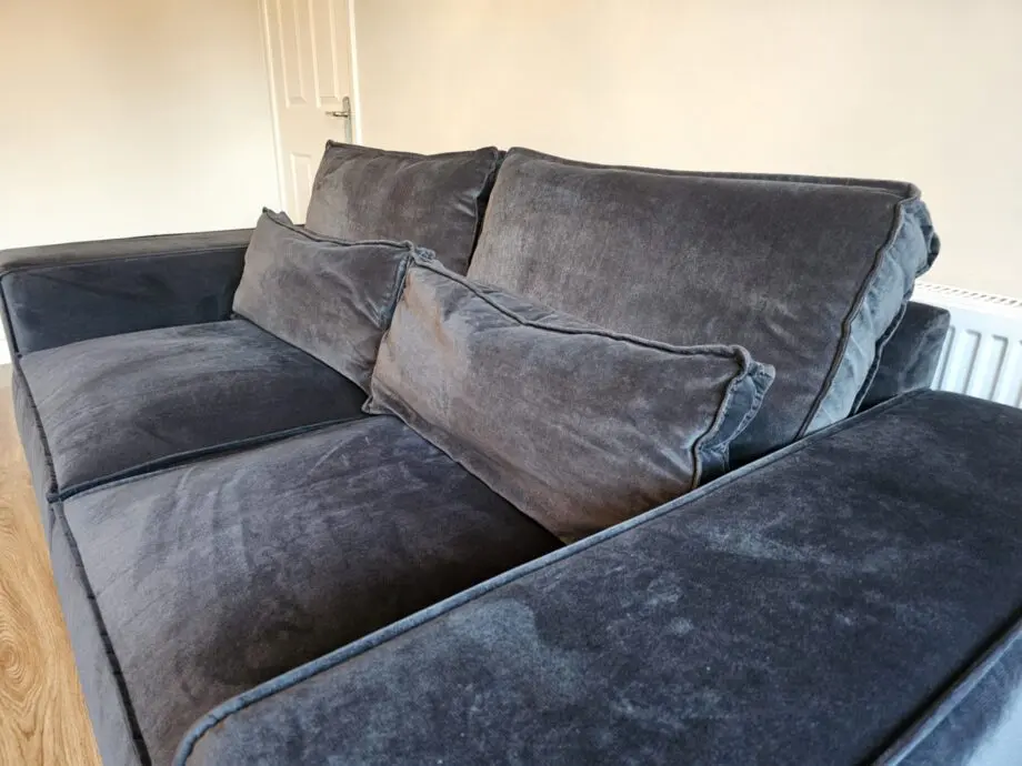 A Pair of Charcoal (Ink) Grey Italian Sofas