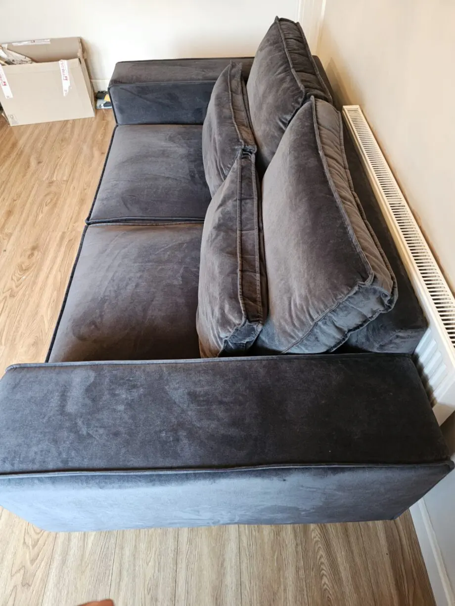 A Pair of Charcoal (Ink) Grey Italian Sofas