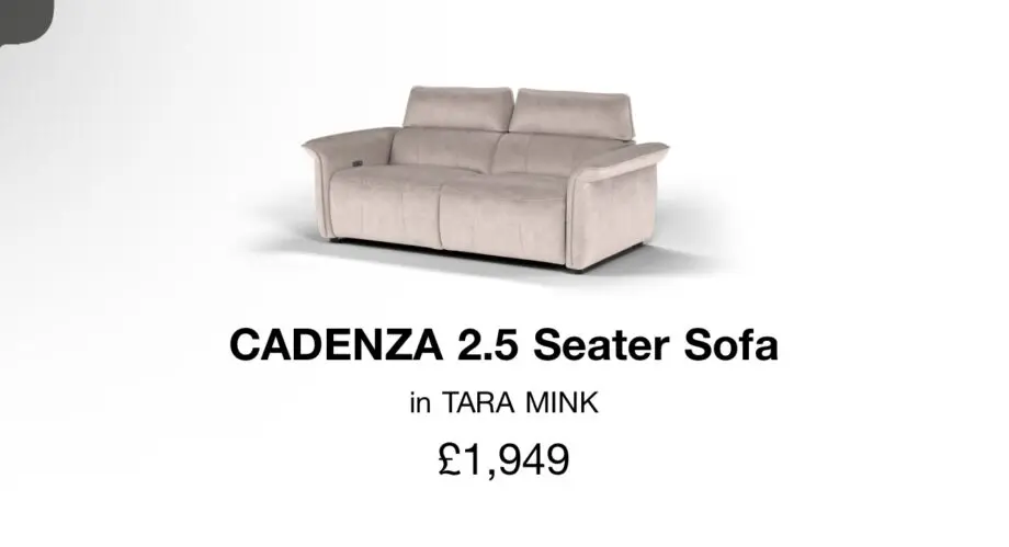 Sofology “Cadenza” 2.5 Seater Sofa – Excellent Condition, Only 1 Year Old