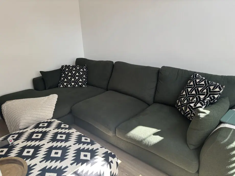 DFS Calix Corner Sofa Forest Green