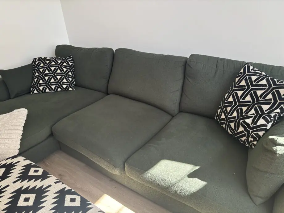 DFS Calix Corner Sofa Forest Green