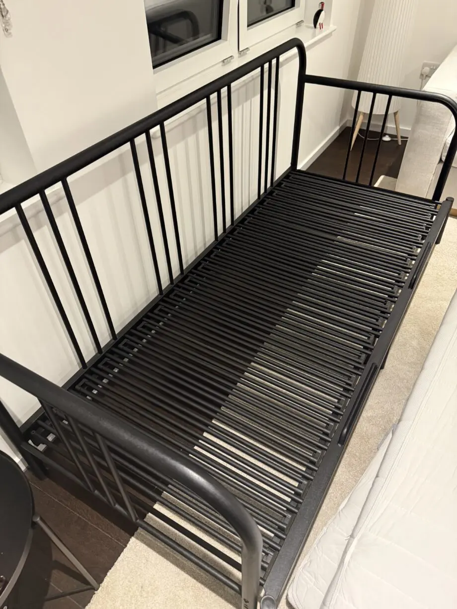 IKEA - Fyresdal - black sofa bed with two mattresses