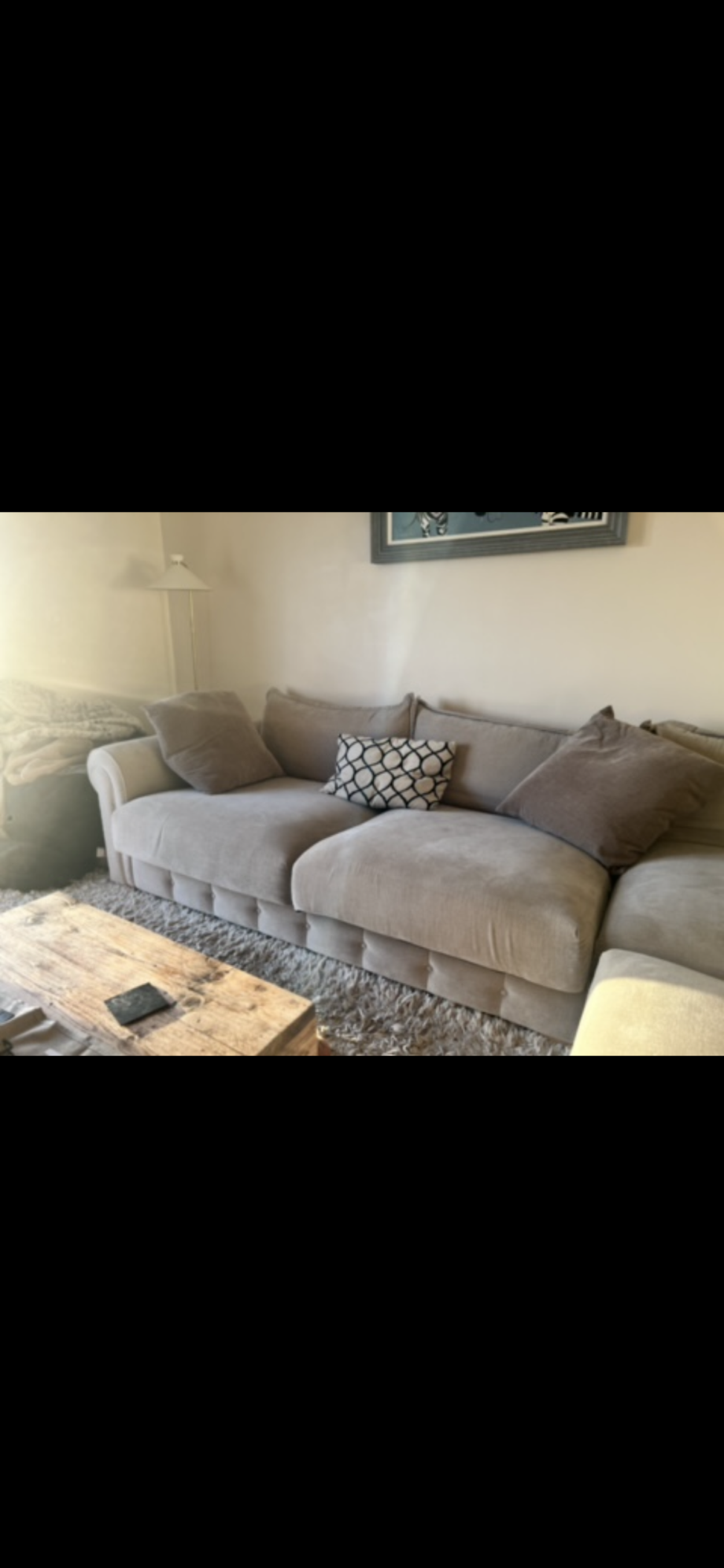 L-shaped sofa
