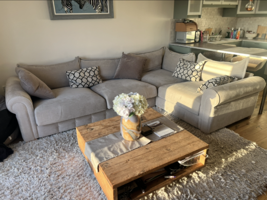 L-shaped sofa